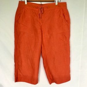 Women’s Talbots Irish Capri Dress Pants Drawstring Size 8P
